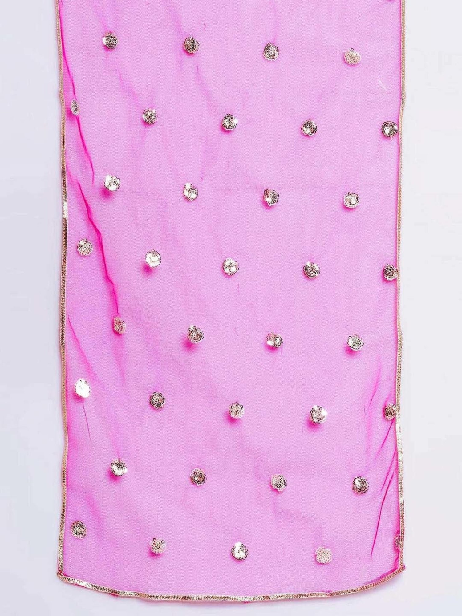 Little Bansi Pink Cotton Embroidered Kurta Set