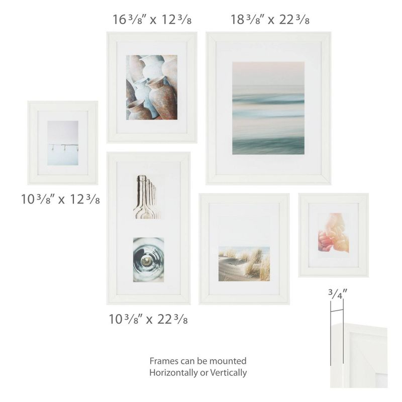 6pc Traditional Gallery Kit White - Instapoints