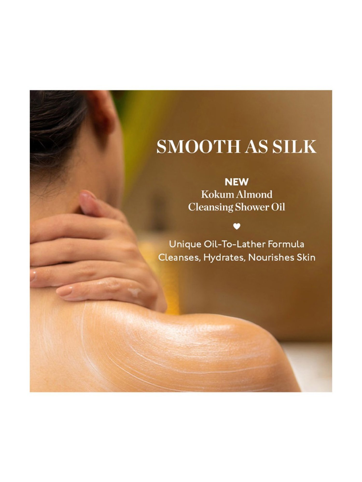 Kama Ayurveda Kokum Almond Cleansing Shower Oil - 50 ml