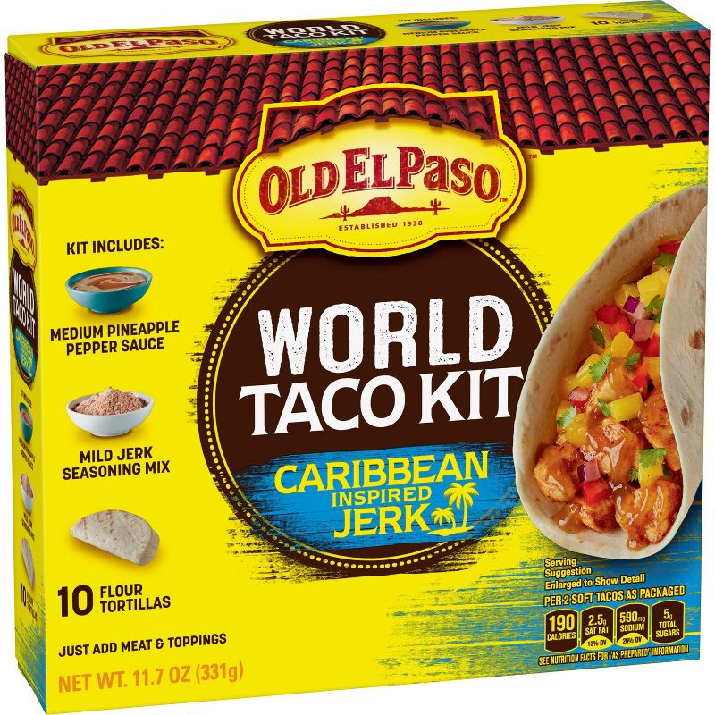 Old El Paso Dinner Kit Caribbean Taco - 11.7oz