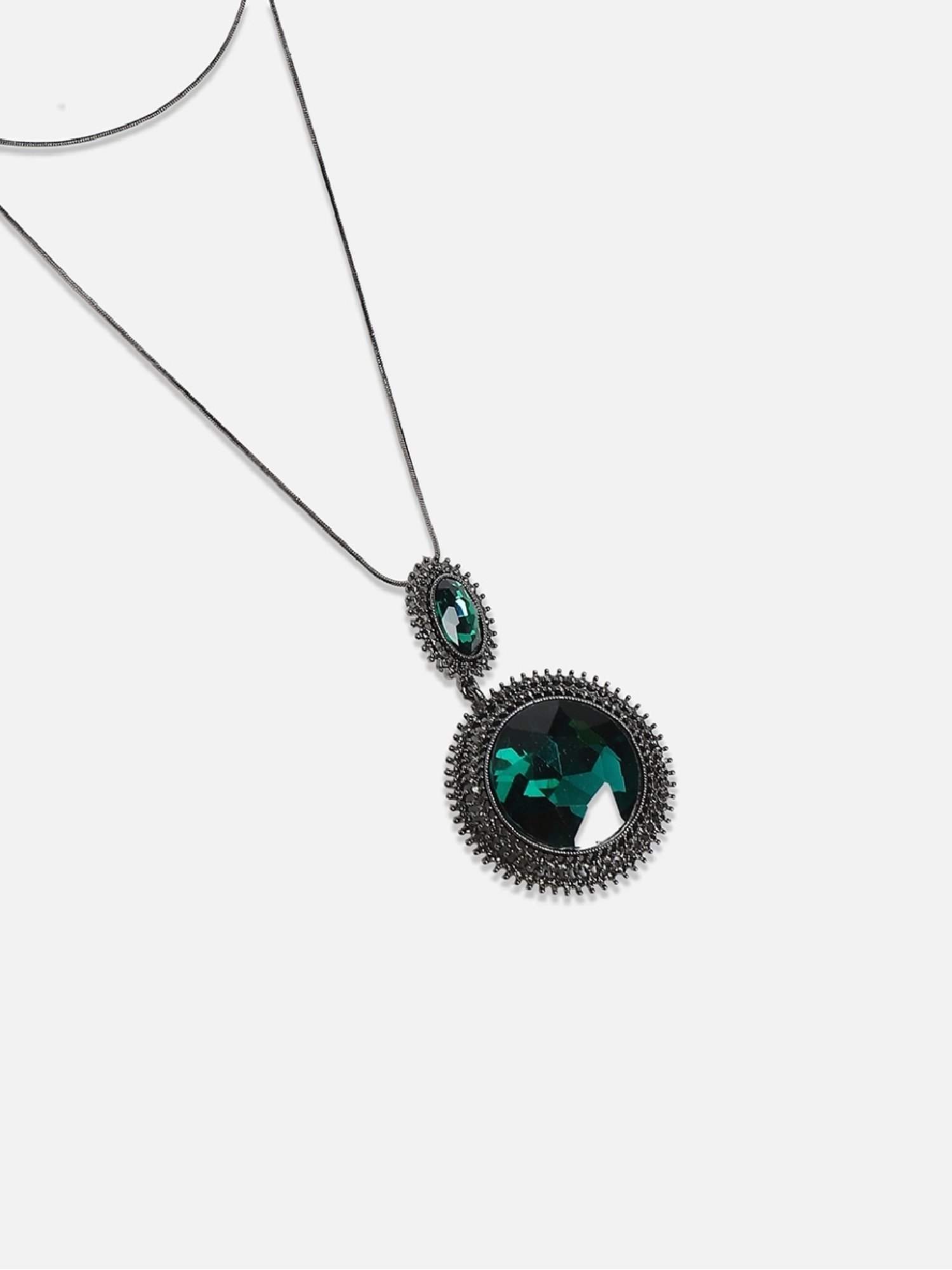 Sohi women's aurora adornments pendant emerald green