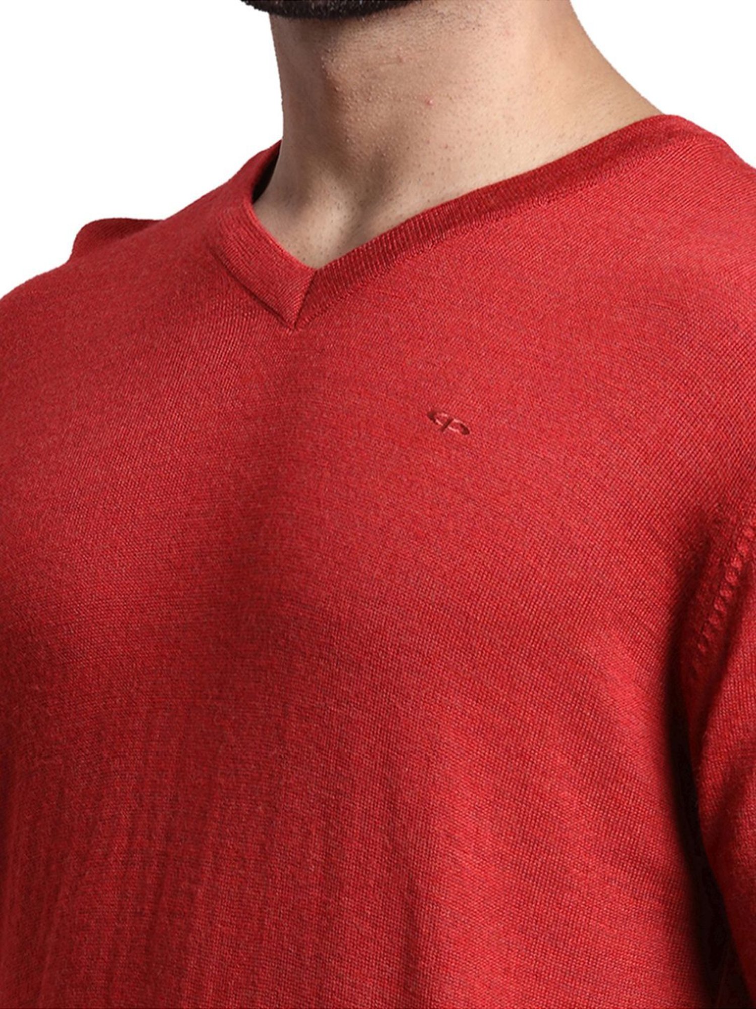 ColorPlus Red Tailored Fit Sweater