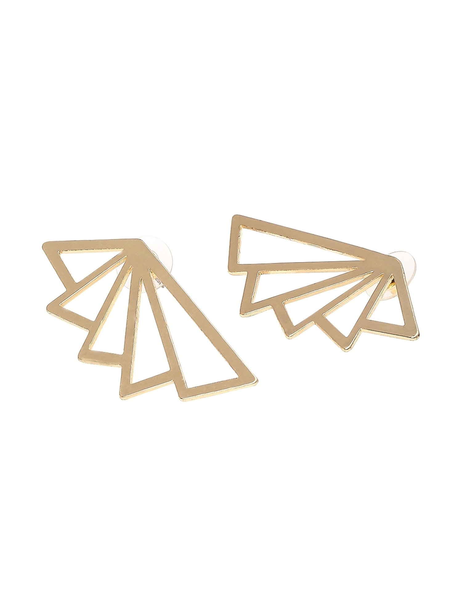 OOMPH Gold Bold Look Large Drop and Hoop Earrings