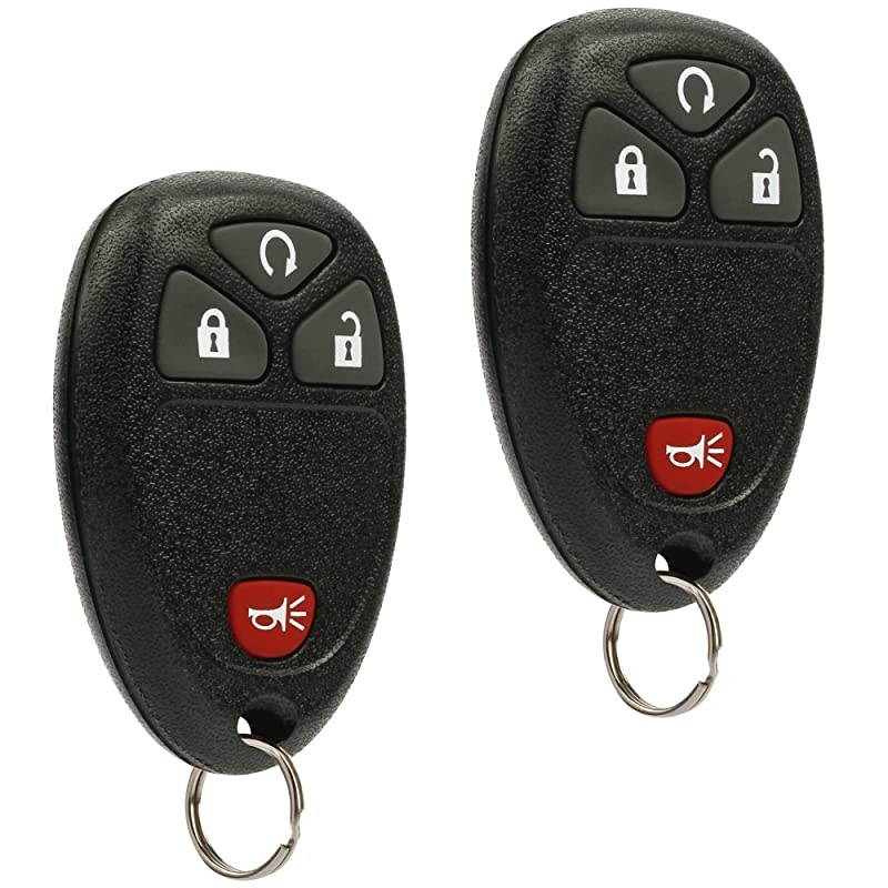 Key Fob Keyless Entry Remote fits Chevy Silverado Traverse Equinox Avalanche GMC Sierra Pontiac Torrent Saturn Outlook Vue OUC60270 OUC60221 Set of 2