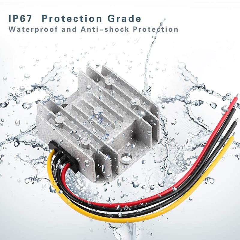 12V Step Up to 24V Boost Converter 72W Voltage Regulator Power Converter Waterproof Module Transformer for Golf Cart Club Car