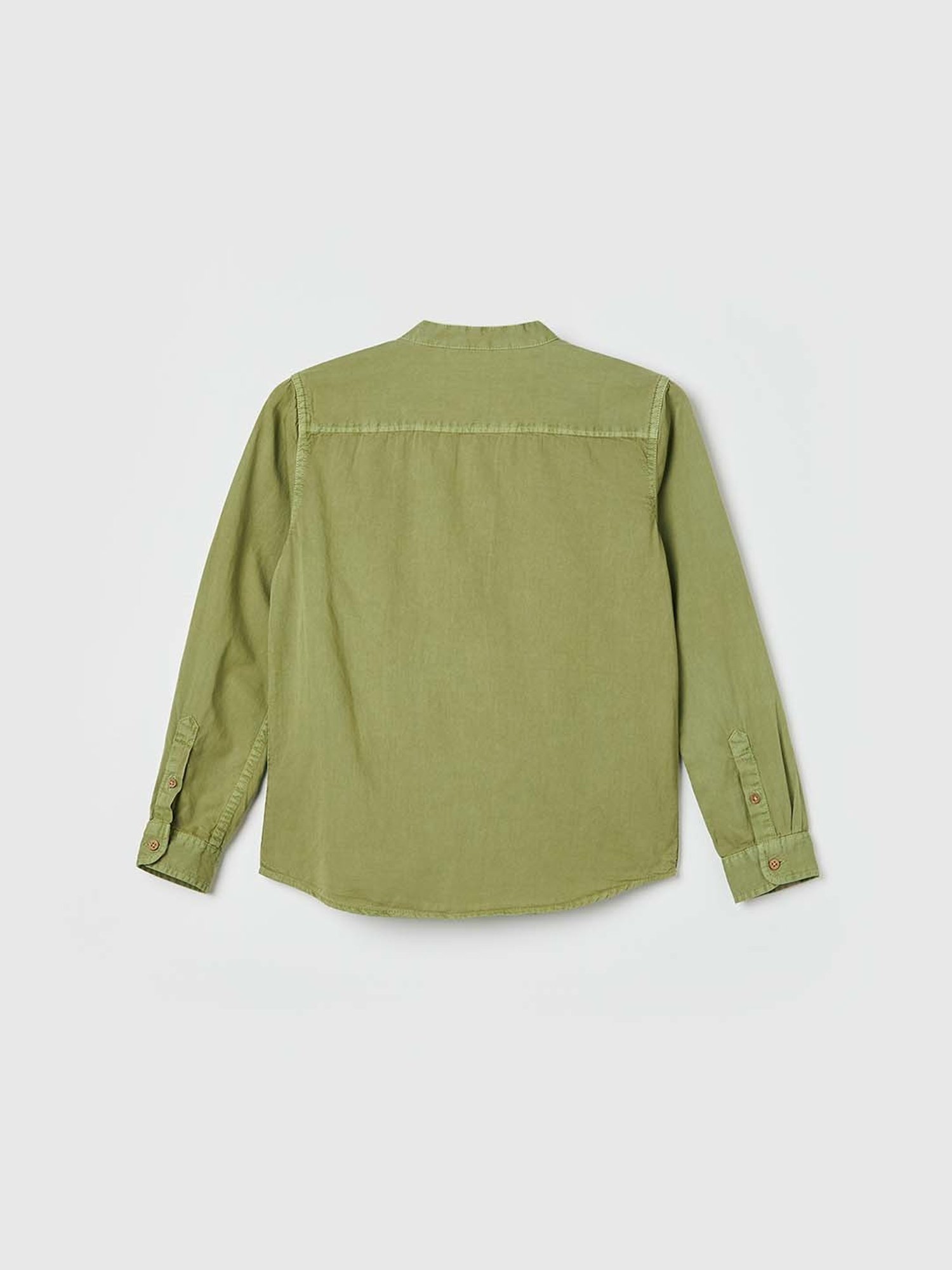 Fame Forever by Lifestyle Kids Olive Cotton Regular Fit Full Sleeves Shirt