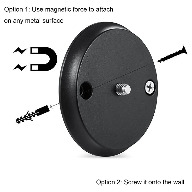 Wall Mount for Nest Cam IQ &ndash; Mount Your Nest Cam IQ with Screws onto Any Wall or Use The Strong Magnet to Mount The Camera onto Any Metallic Surface Without Tools or Wall Damage &ndash; by
