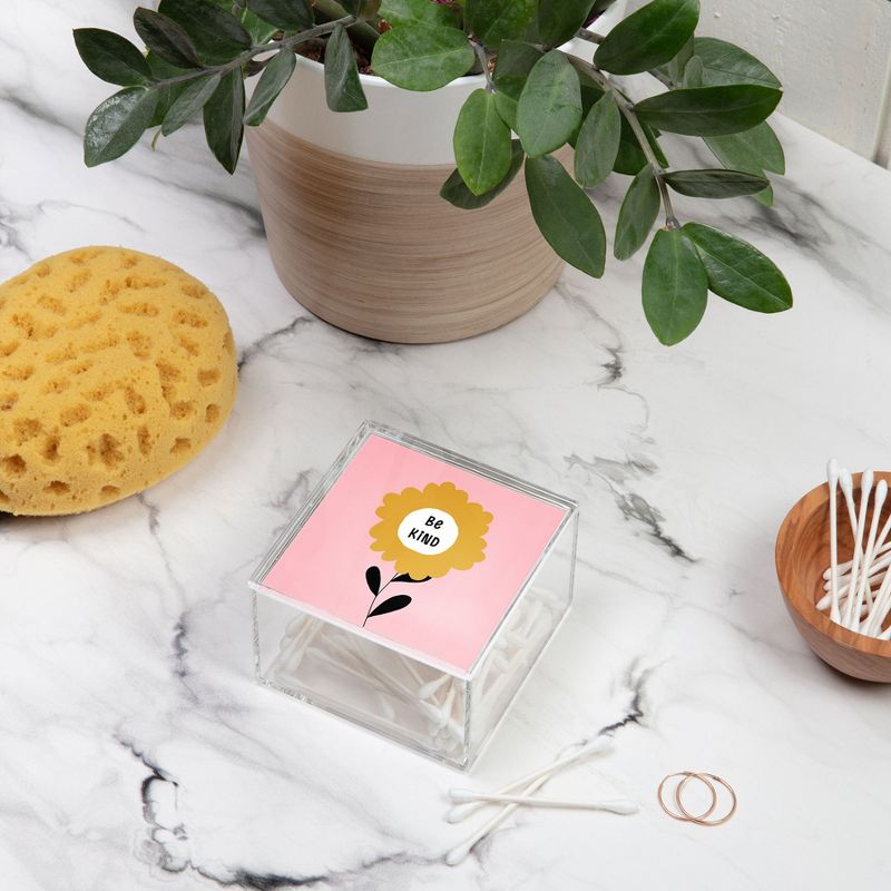 Gale Switzer Be Kind Bloom 4" x 4" Acrylic Box - Deny Designs