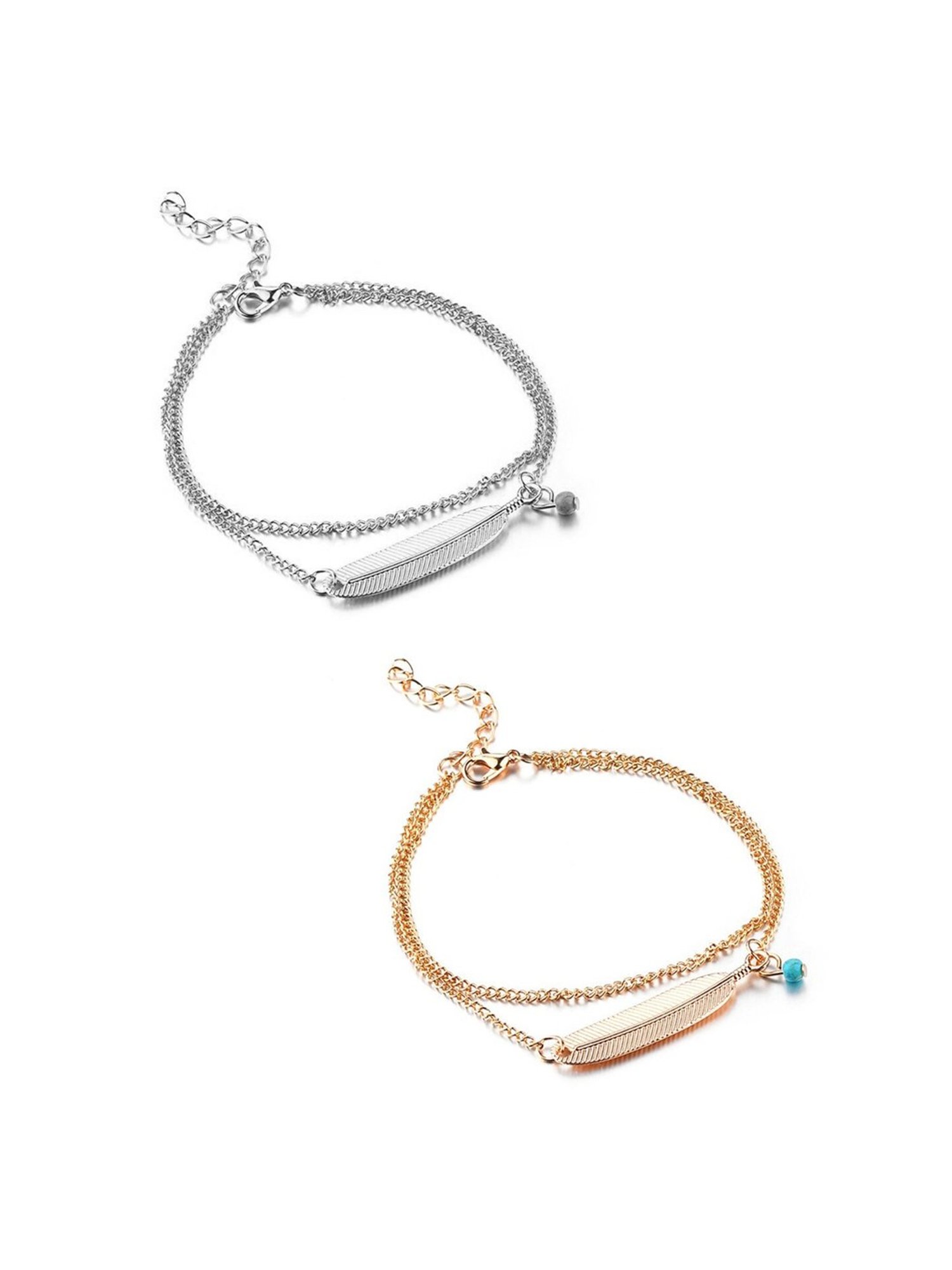 Abdesigns Gold-Plated Handpaint Wedding Doli Barat Bridal Anklets