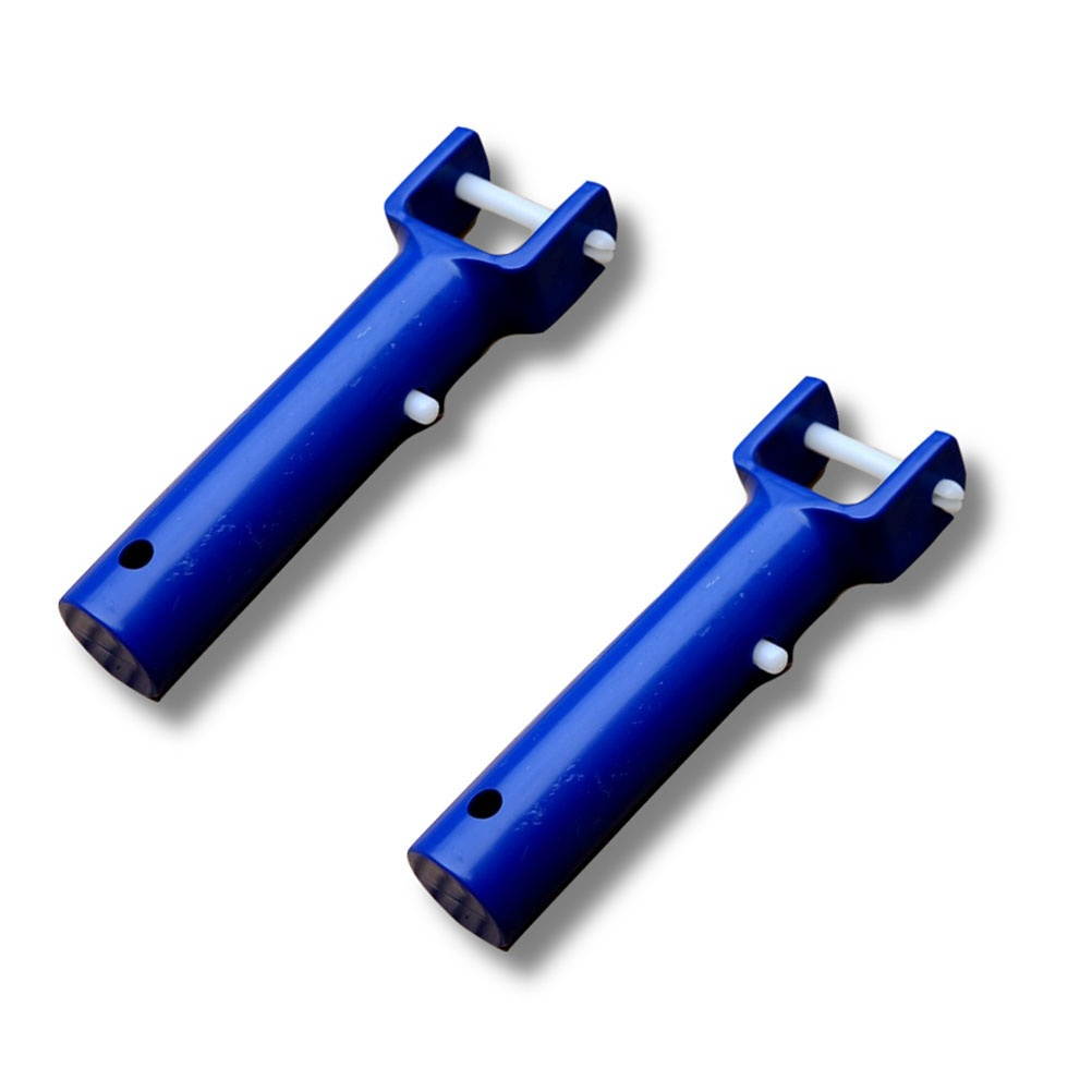 2 Sets Swimming Pool Cleaning Suction Head V Shaped Cleaning Head Cleaning Tool Pool Cleaning Accessories for Home Hotel (Blue)