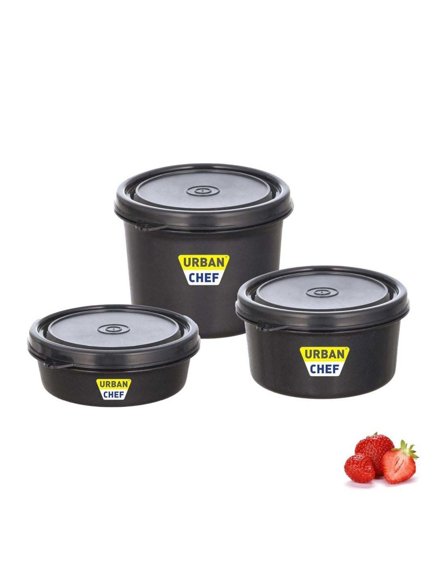 Milton Red Stainless Steel Small Tiffin Box - Set of 2