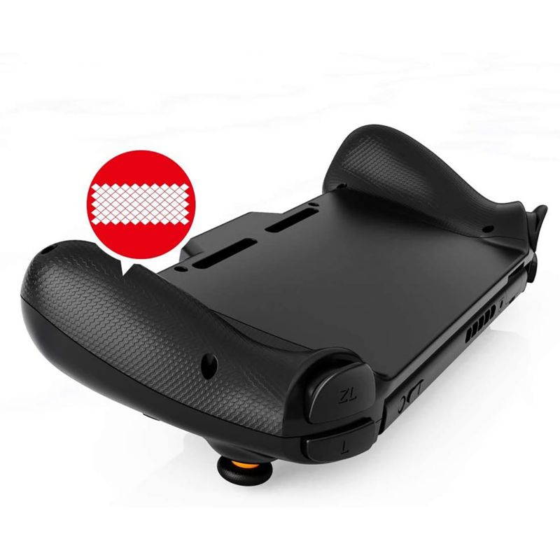 ROME CARE Wireless Controller for Nintendo Switch, Ergonomic Controller for Nintendo Switch with Gravity Induction of Six-Axis Gyroscope, Double Motor Vibration and Screen Capture Button/Black