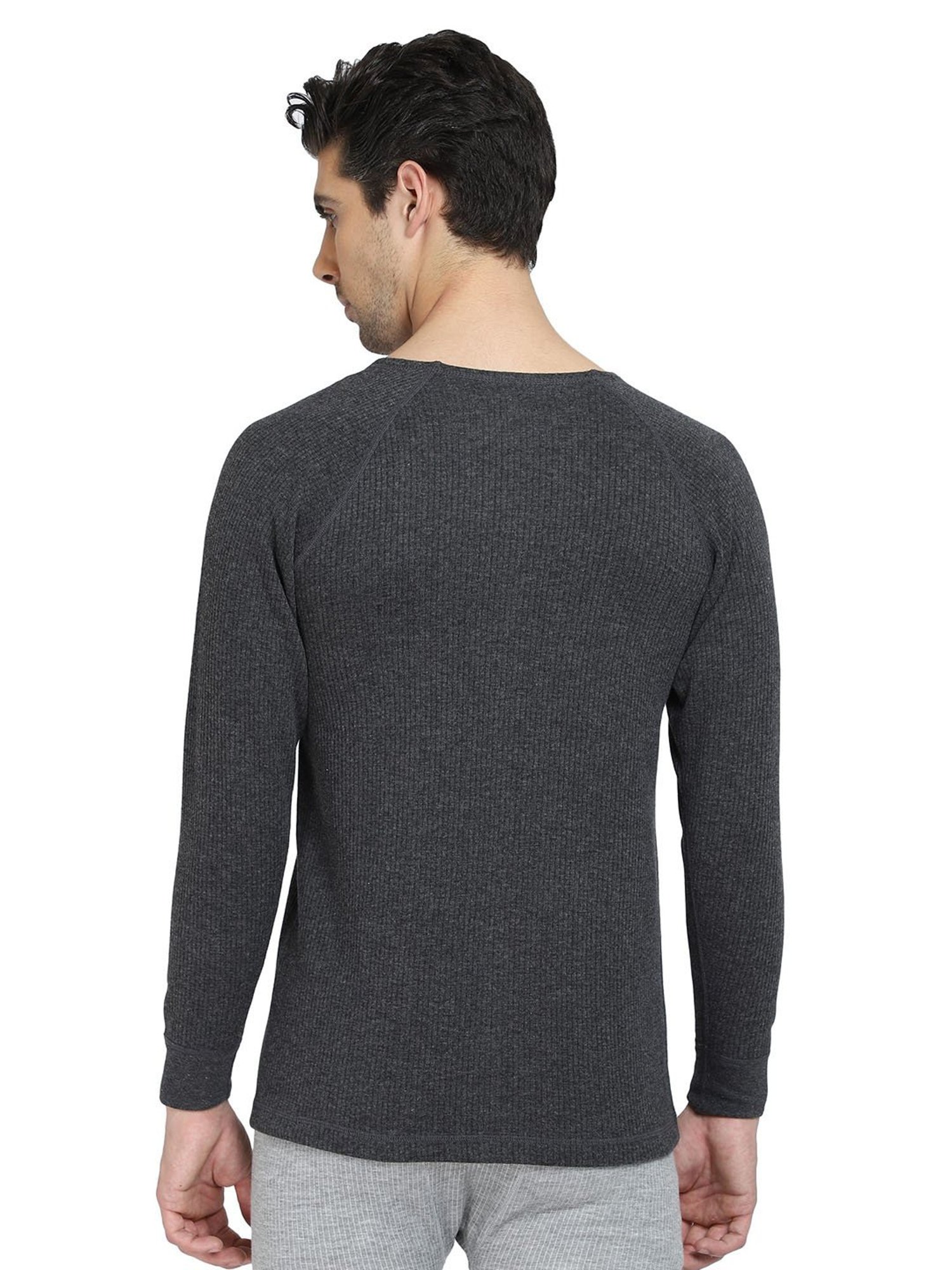 Bodycare Charcoal Melange Regular Fit Thermal Top
