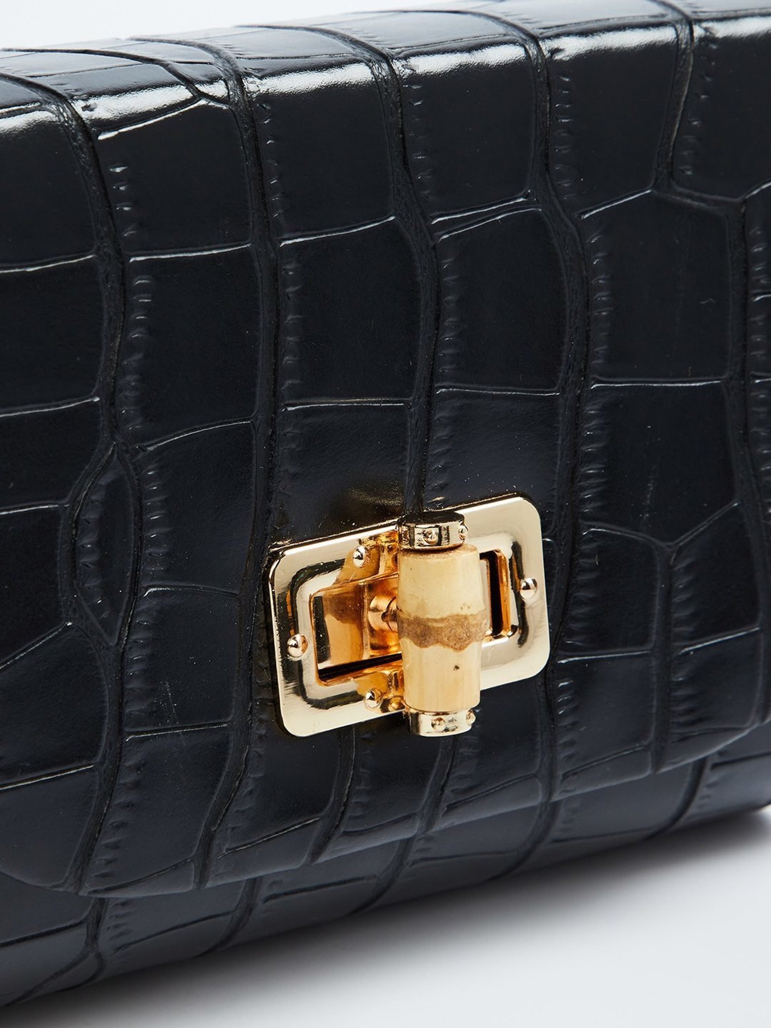 Code by Lifestyle Black Textured Sling Handbag