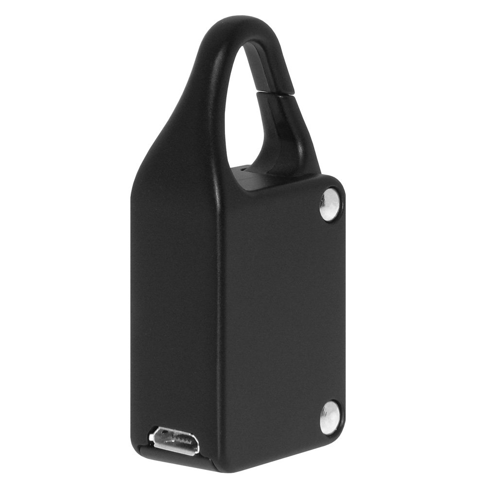 Bluetooth Enabled Keyless Metallic Smart Padlock with Custom Numeric Passcode - Black