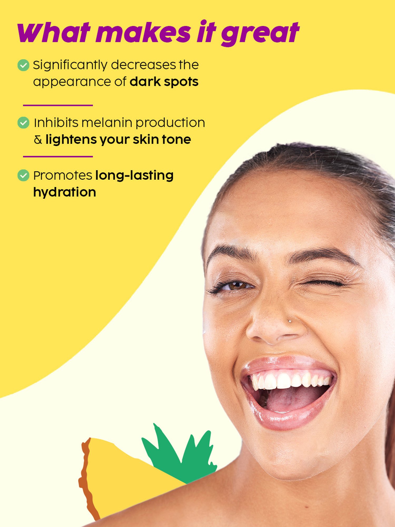 PLIX THE PLANT FIX Pineapple De-Pigmentation Smoothie Moisturizer & Dewy Serum Combo