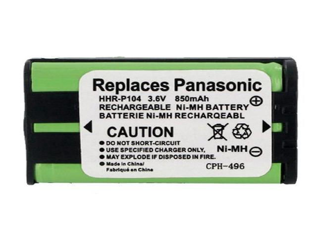 panasonic kx-tg5631 cordless phone battery 3.6 volt, ni-mh 850mah - replacement for panasonic hhr-p104