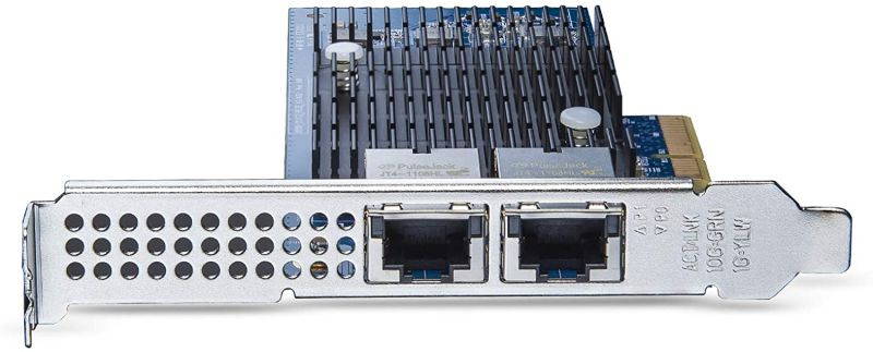 10Gb PCI-E NIC Network Card, Dual Copper RJ45 Port, PCI Express Ethernet LAN Adapter Support Windows Server/Linux/ESX, Compare to Intel X550-T2