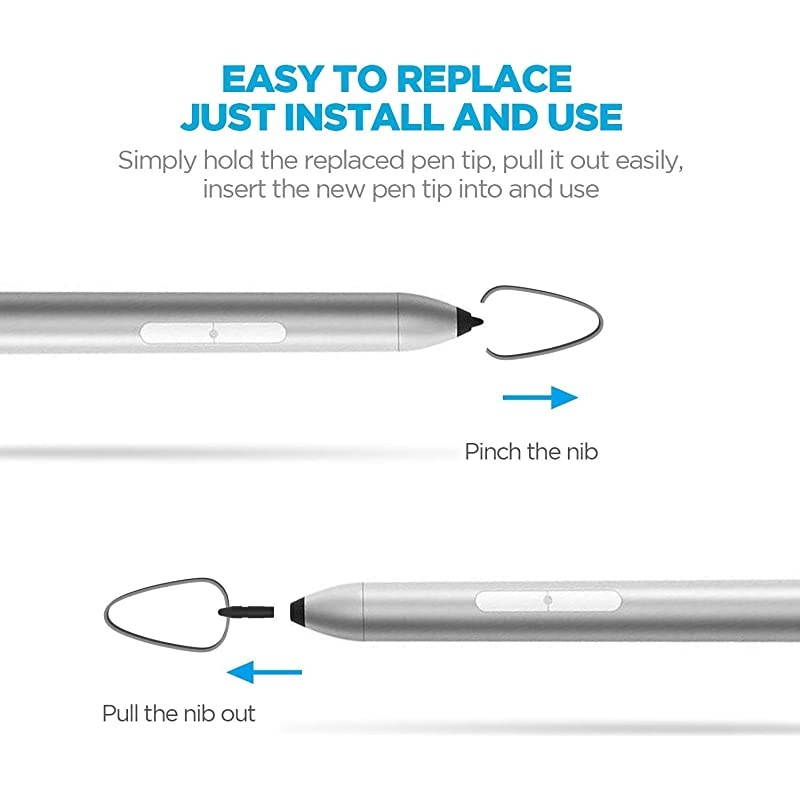 for Surface Stylus for Surface with Hard Soft Nib 1024 Pressure Sensitivity for Surface Pro X76543 Surface Laptop Go Surface Book Surface Laptop Including AAAA Battery