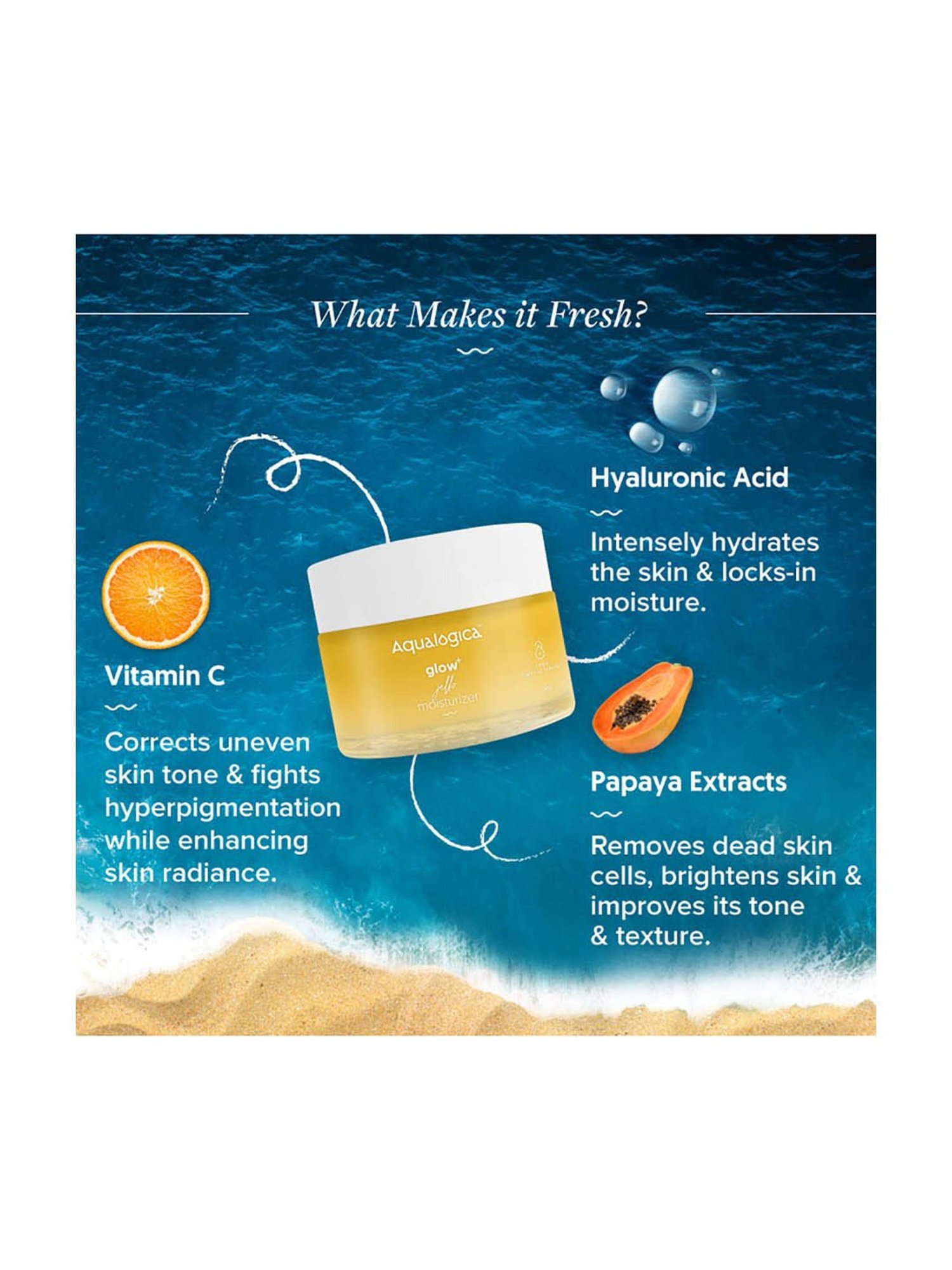 Aqualogica Glow+ Jello Moisturizer - 50 gm