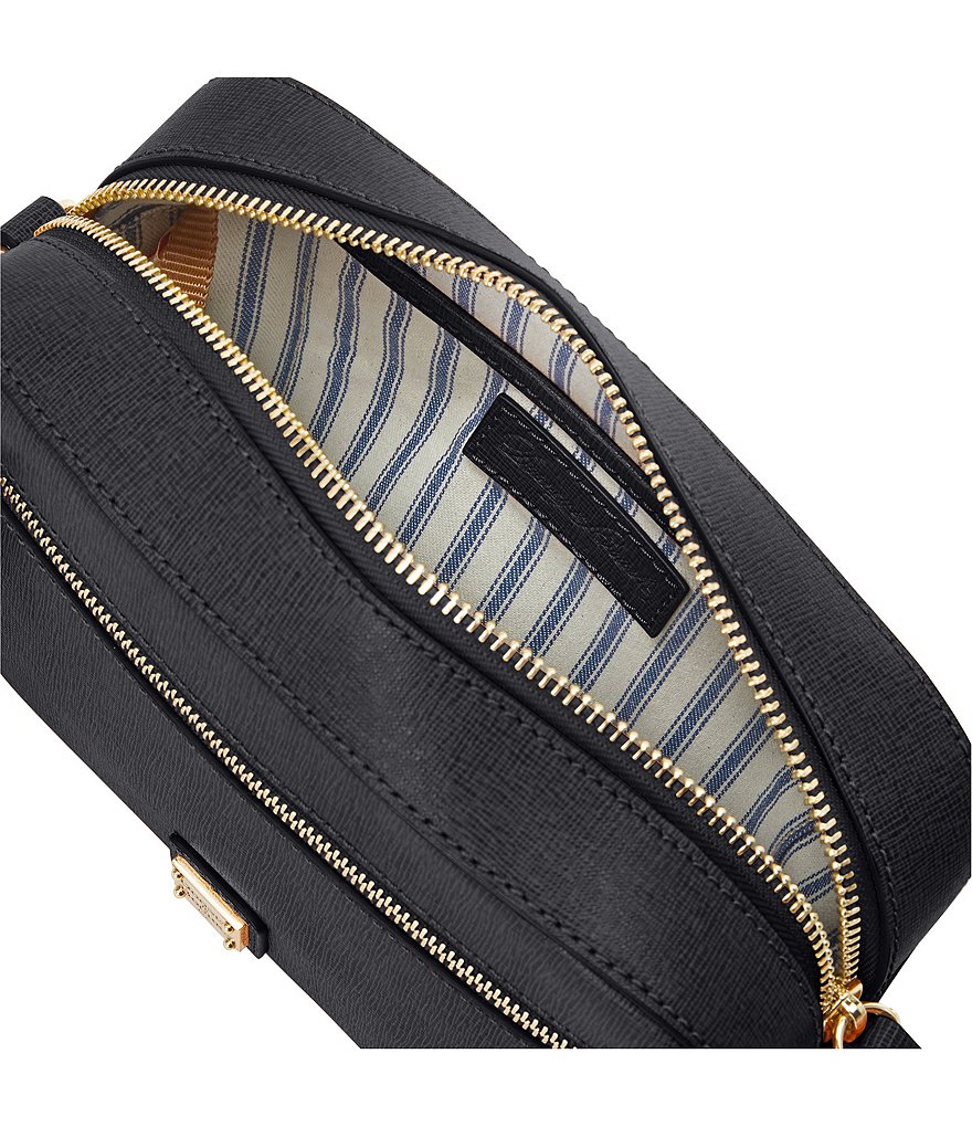 Dooney & Bourke Saffiano Collection Leather Camera Top Zip Crossbody Bag