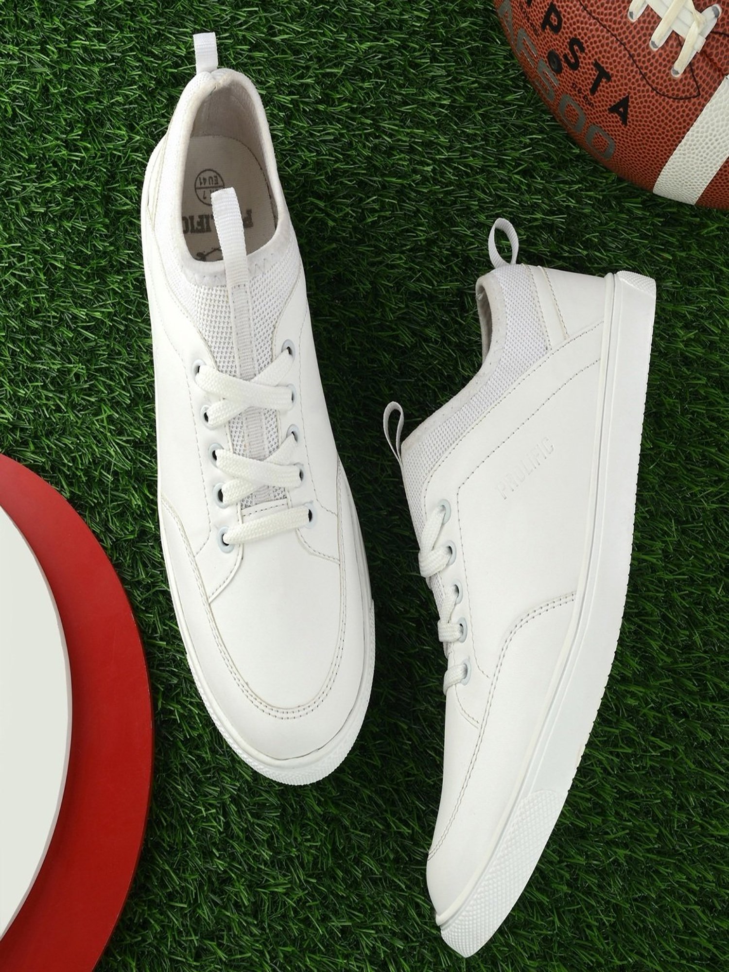 Prolific Men's White Casual Sneakers