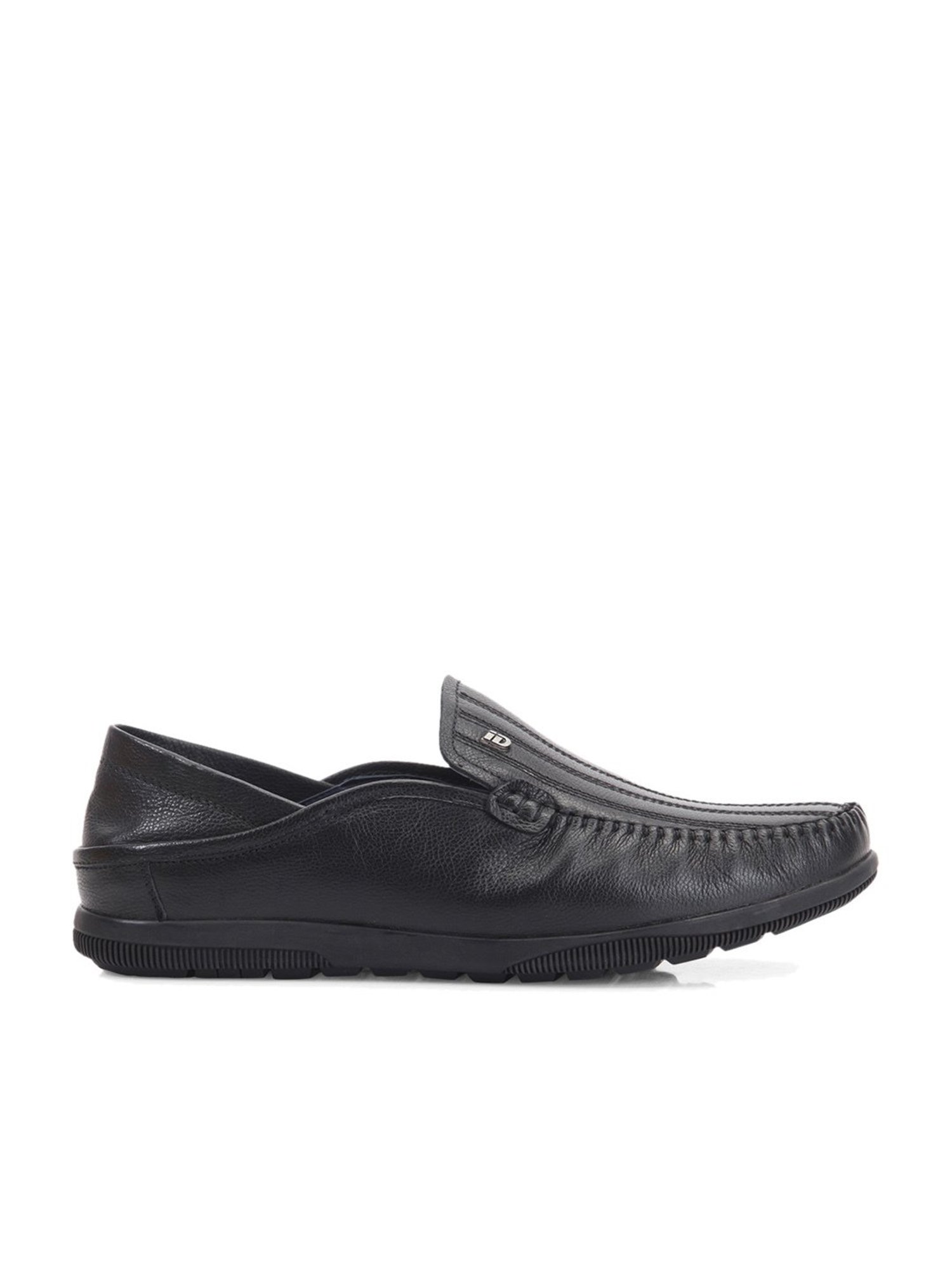 ID Men's Black Casual Loafers