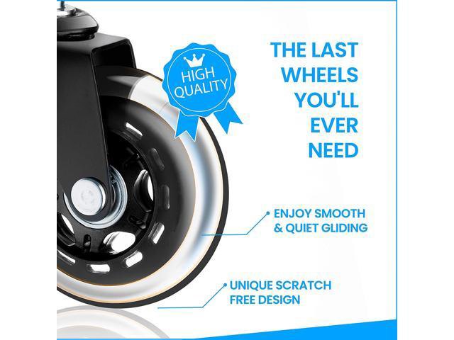 Rubber Chair Caster office chair wheel for hardwood floor and carpet a set of 5 replacement office chair cushions heavy duty office chair ball caster universal