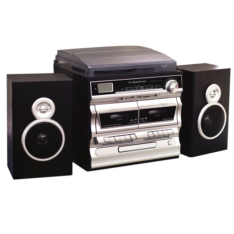 Trexonic 3-Speed Vinyl Turntable Home Stereo System