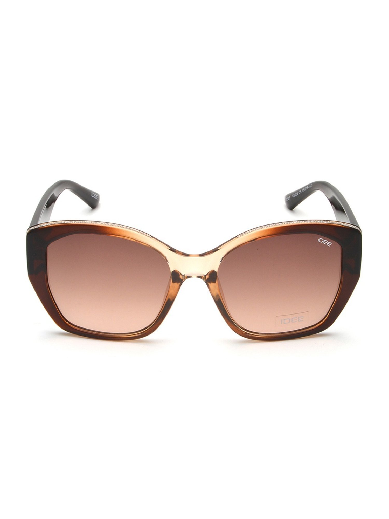 IDEE Dark Brown Aviator UV Protection Sunglasses for Women