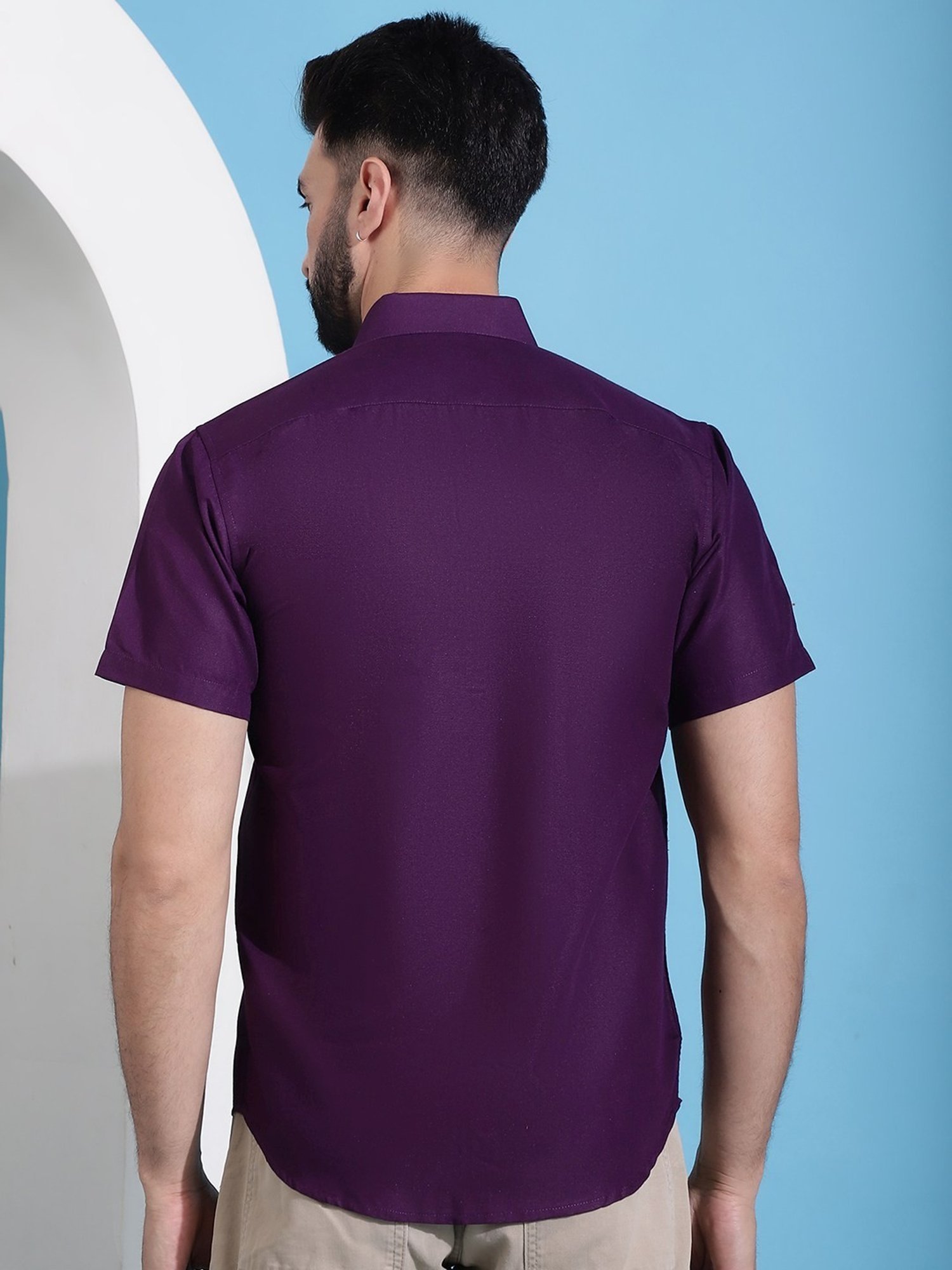 Indian Needle Wine Regular Fit Shirt