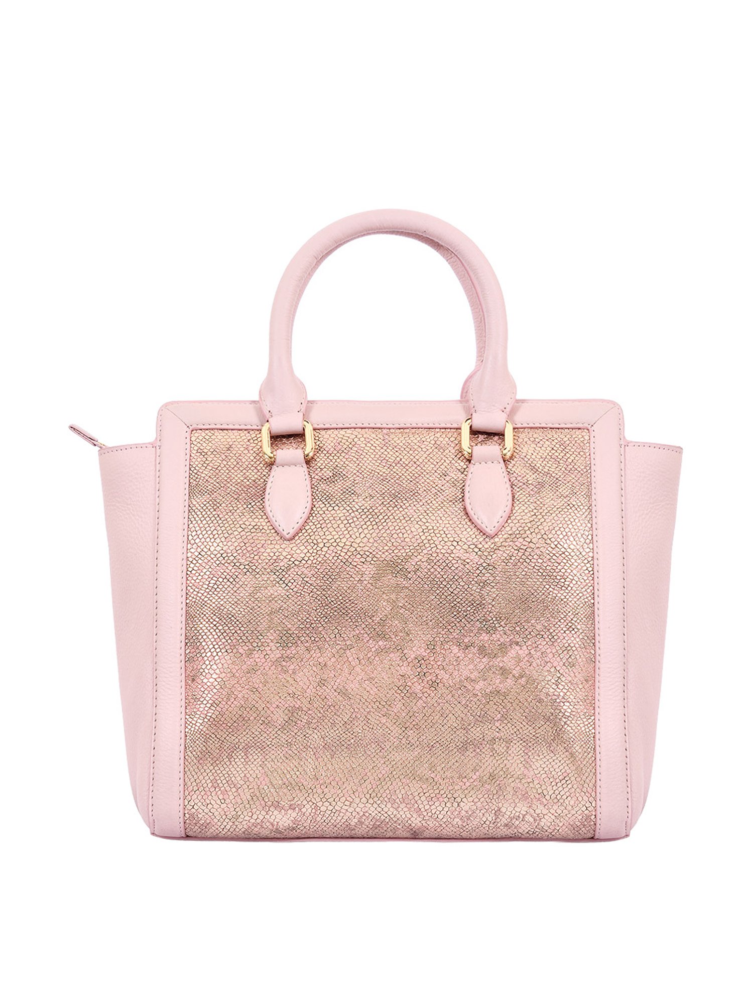 Eske Lucie Pink Printed Large Satchel Handbag