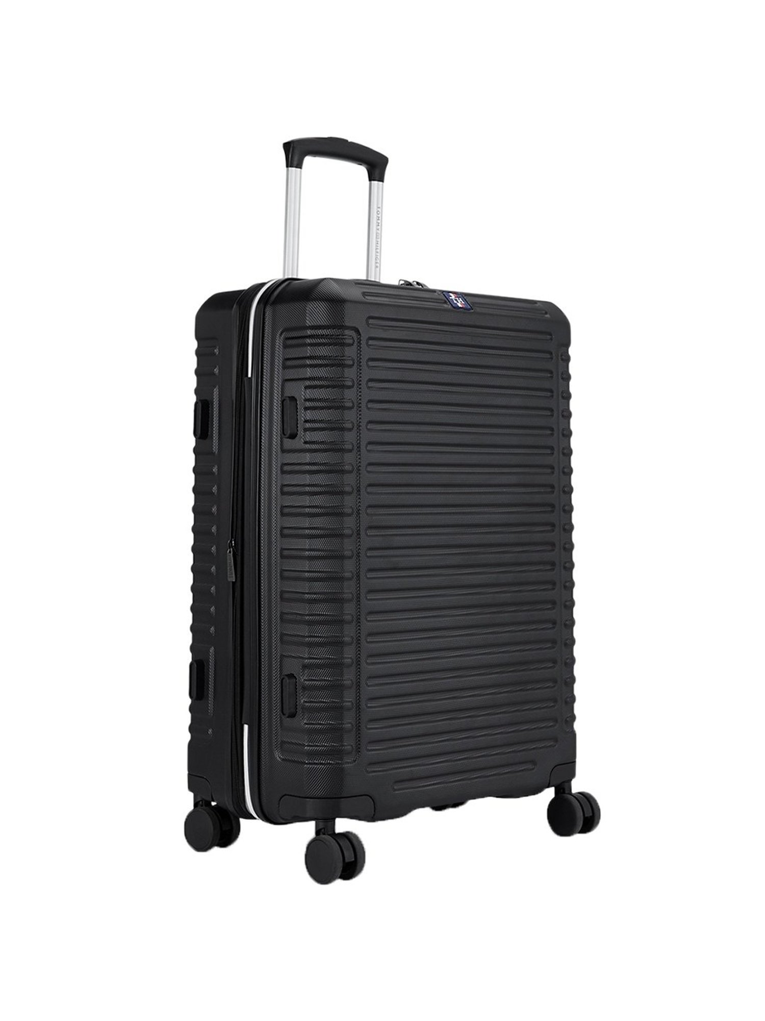 Tommy Hilfiger Hummer Plus Black 8 Wheel Small Hard Cabin Trolley - 39 cm