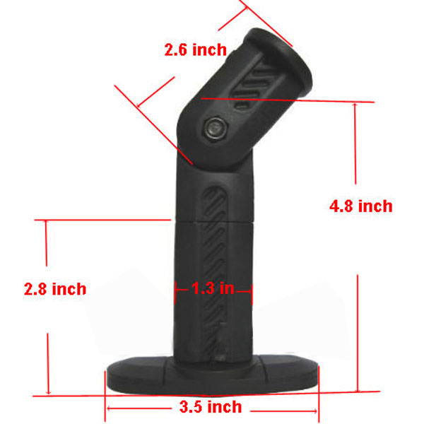 VideoSecu Universal Pair of Black Speaker Mount Bracket for Home Theater Satellite Studio on Wall and Ceiling 1YP