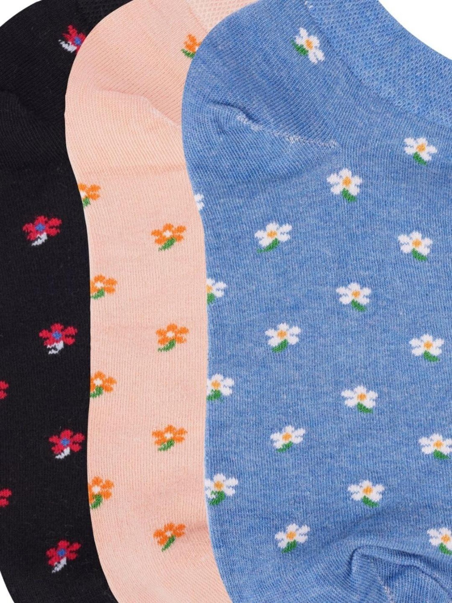 NEXT 2 SKIN Multicolor Printed Socks (Pack of 3)