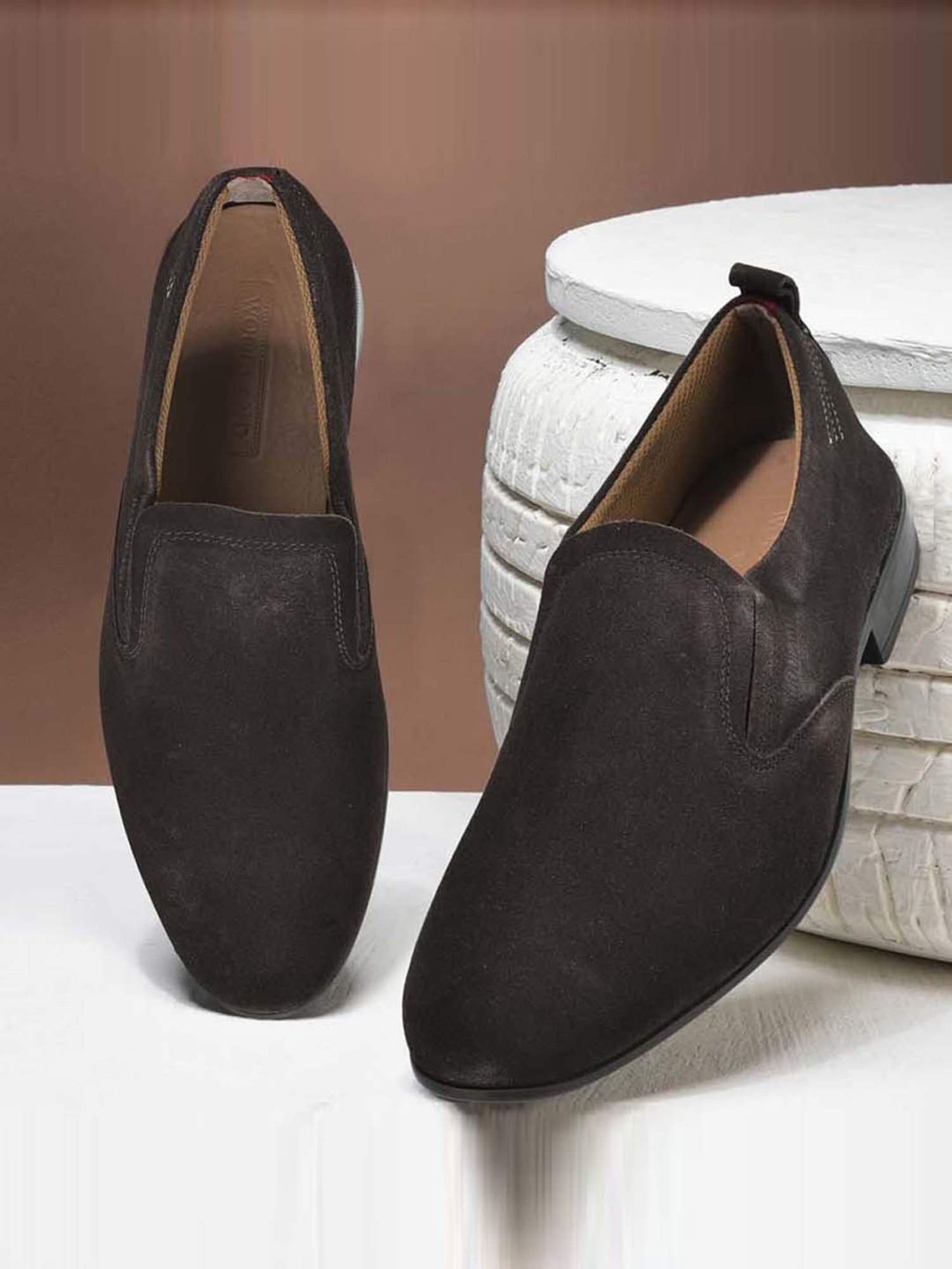 Woodland Men's Dark Brown Casual Loafers