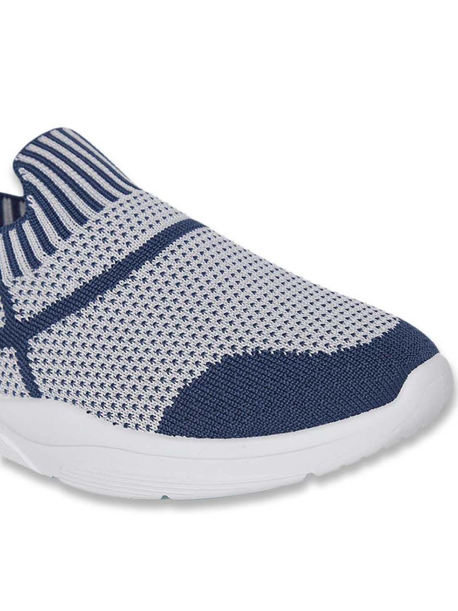 Pantaloons Junior Blue & White Casual Slip-Ons