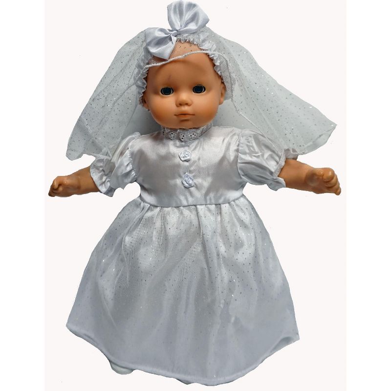 JC Toys Lil' Cutesies Twins 8.5" All Vinyl Baby Doll with Stroller