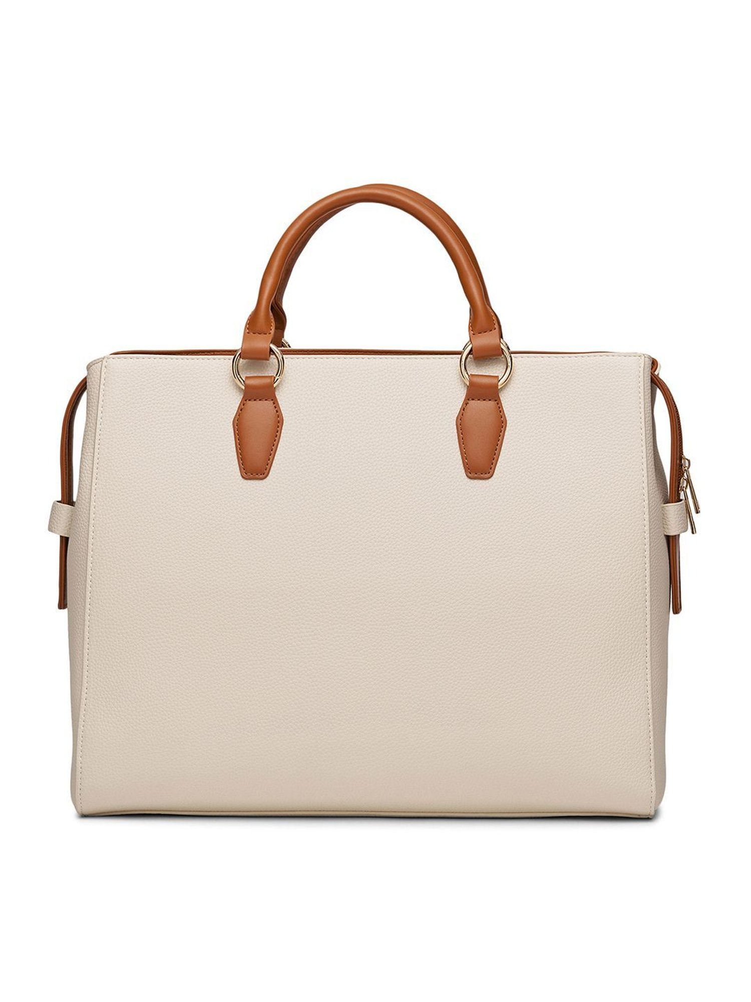 Miraggio Melissa Ivory Large Textured Satchel Handbag