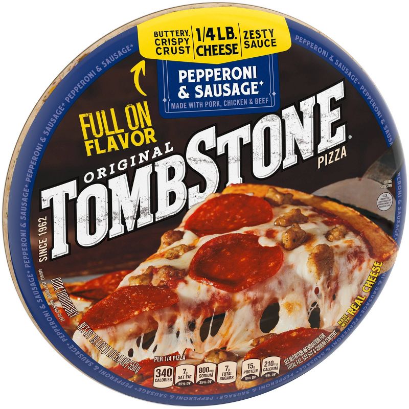 Tombstone Original Pepperoni & Sausage Frozen Pizza - 19.4oz