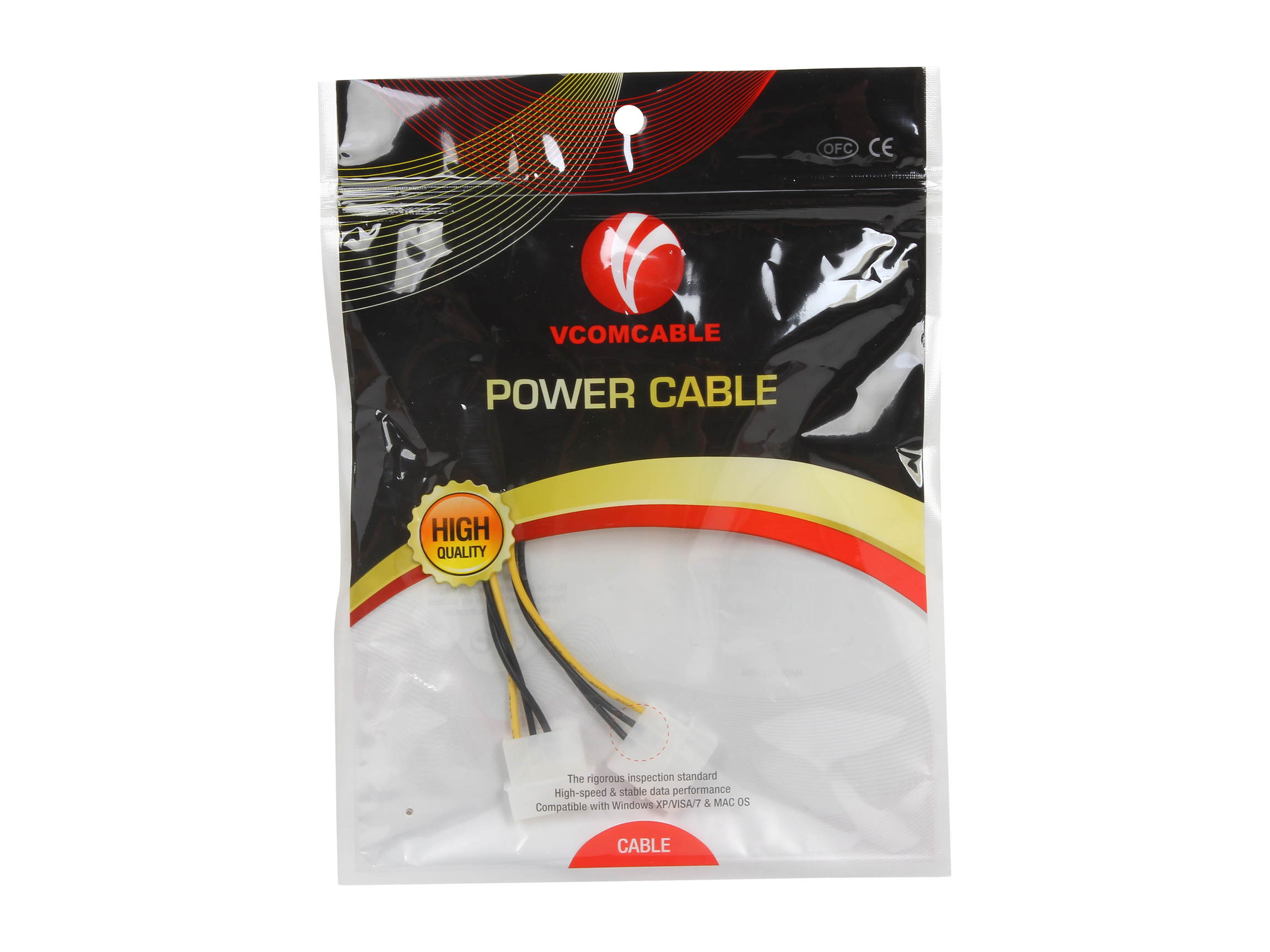 VCOM VC-POWPCIE 6.1 in. 6-Pin PCI-Express Extender Cable for Power Supply