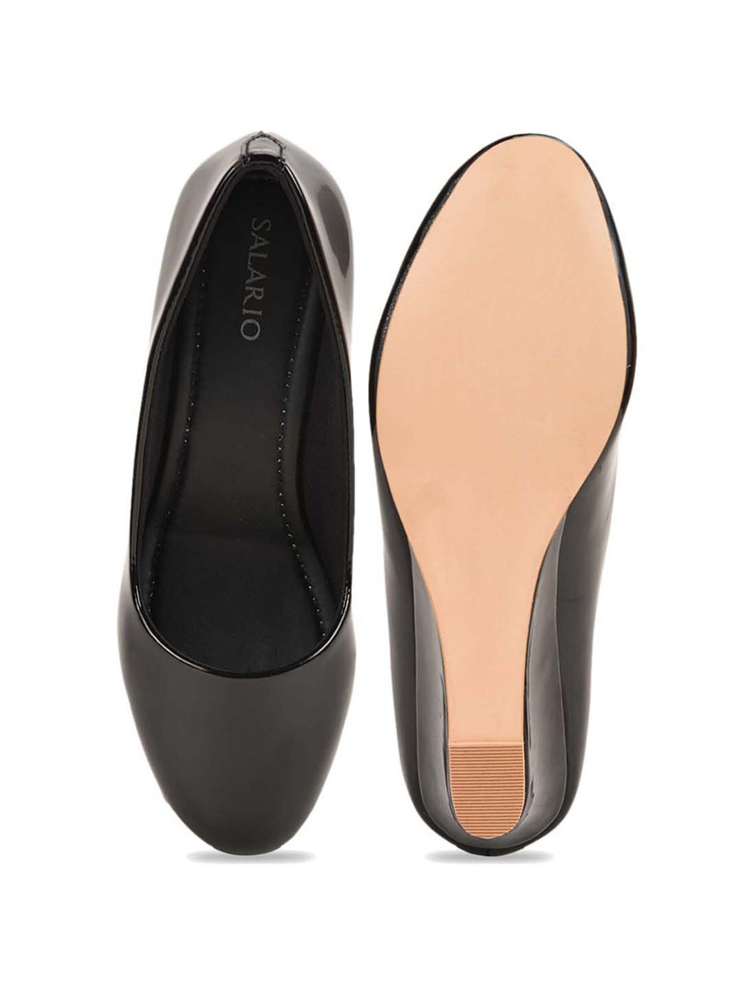 Salario Women's Black Wedge Pumps