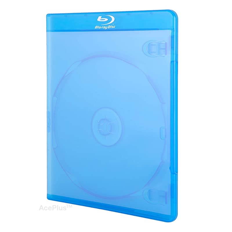 25 Pieces Bluray Replacement Case Slim 6mm Single with Wrap Around Sleeve Screen Printed Logo