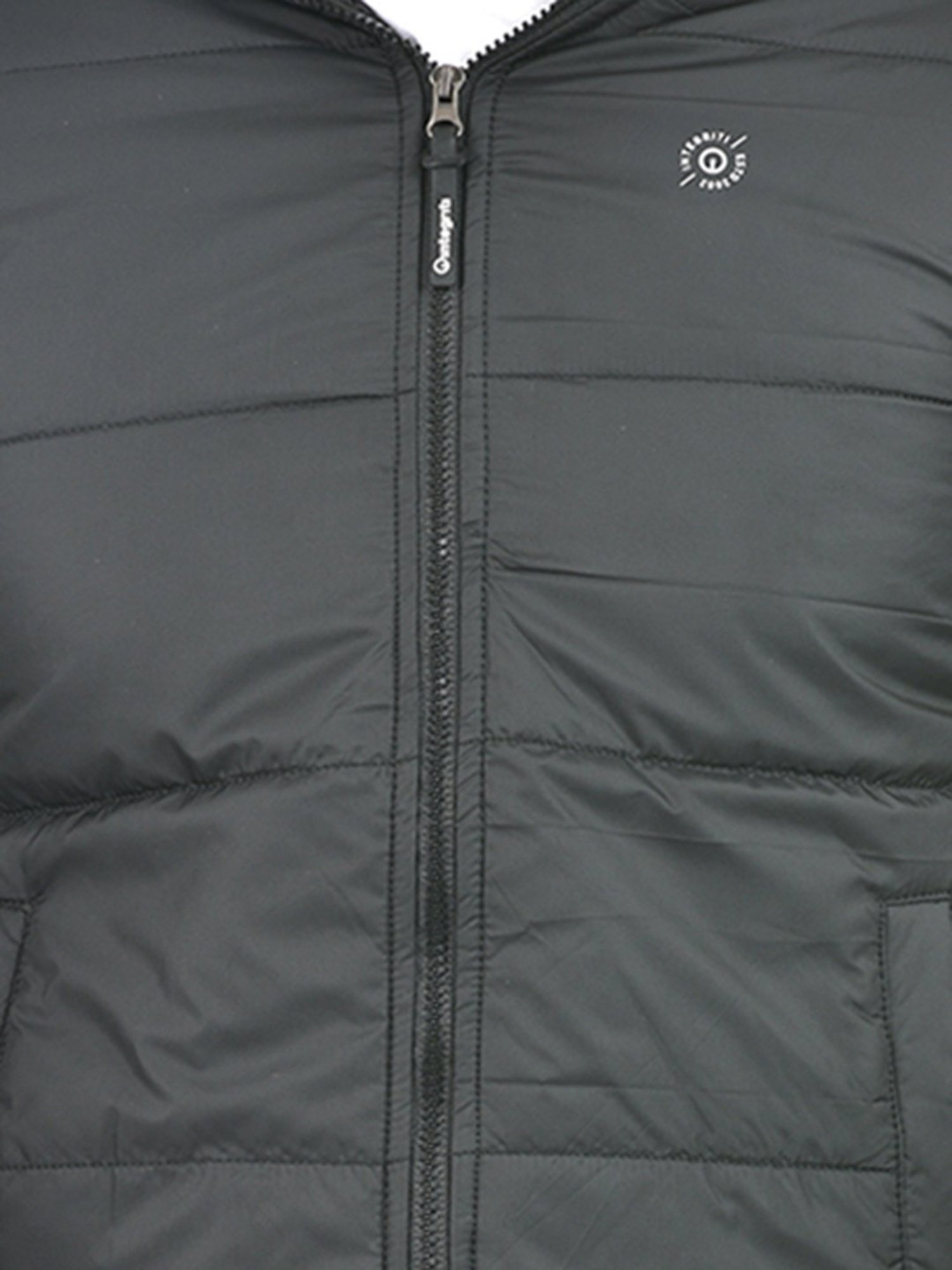 Integriti Black Regular Fit Hooded Jacket