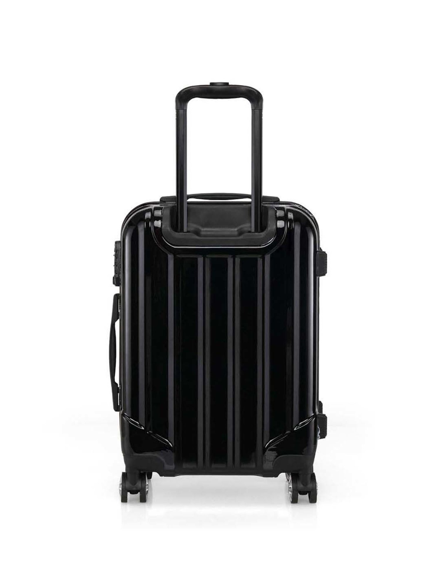 Swiss Brand Baden Black 4 Wheel Small Hard Cabin Trolley - 34 Inch