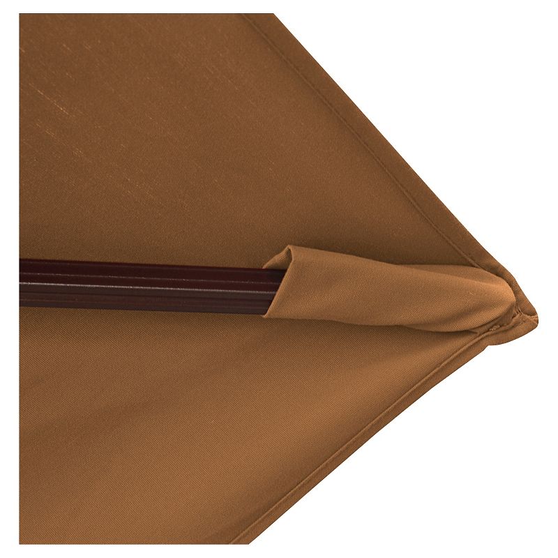 Island Umbrella Victoria 13' Octagonal Cantilever With Valance in Stone Sunbrella