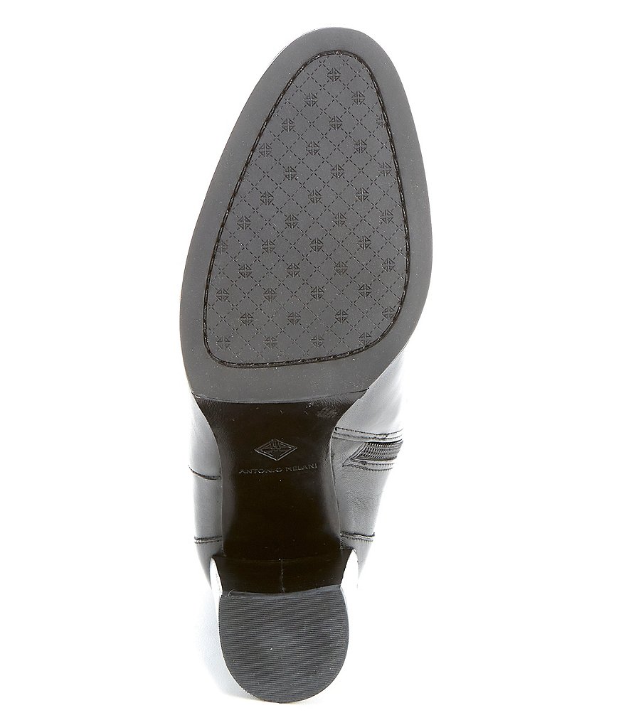 Antonio Melani Malindah Leather Block Heel Dress Boots
