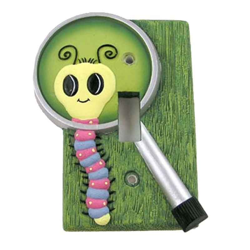 Dont Bug Me Single Toggle Caterpillar Lightswitch Plate - York Wallcoverings..