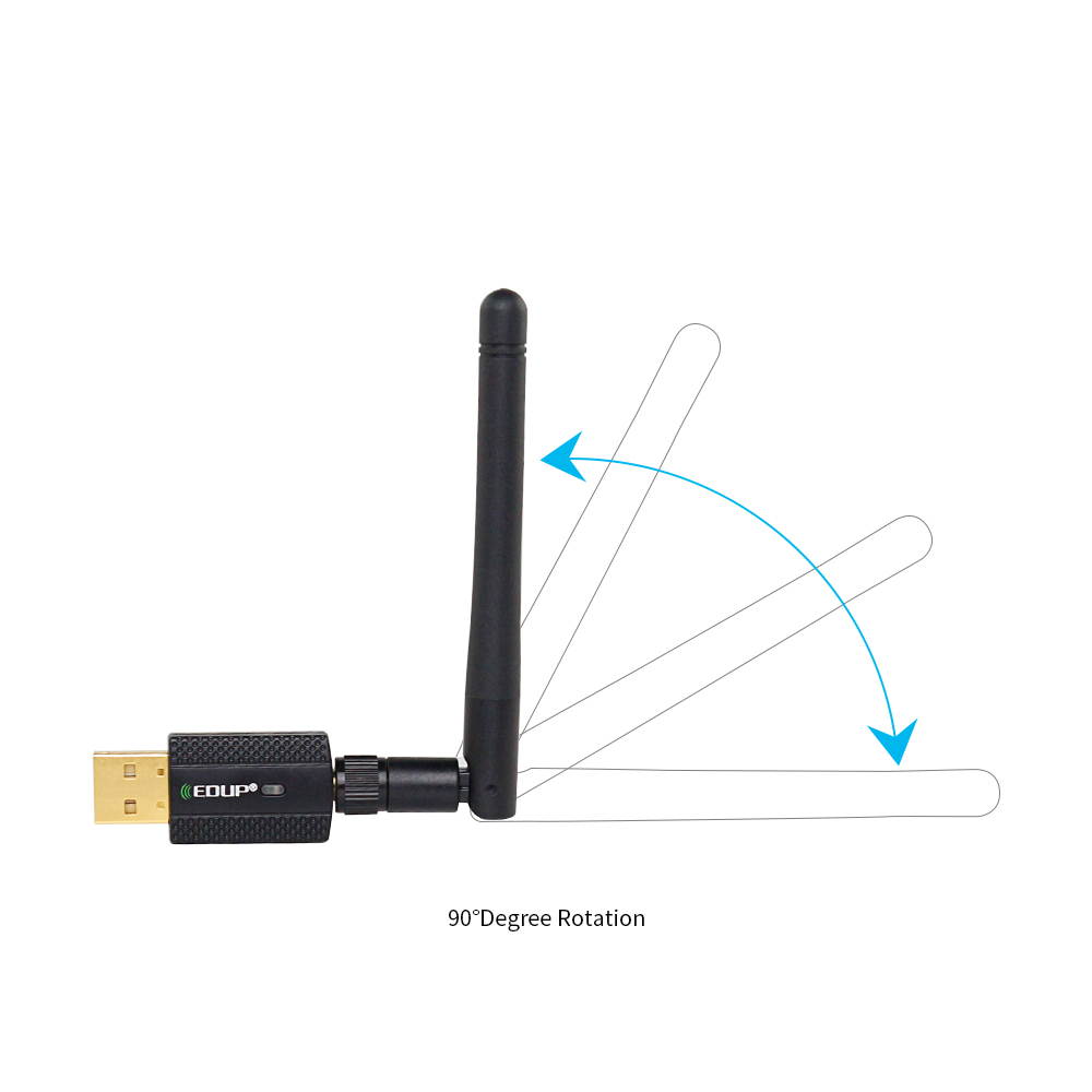 2 in 1 Bluetooth 4.2 + Dual Band 11AC 600Mbps High Speed Wireless USB Adapter WiFi Receiver
