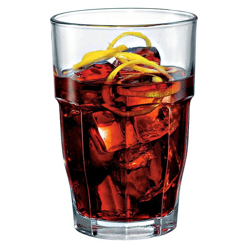 Bormioli Rocco Rock Bar Stackable Long Drink Glass 12.5oz Set of 6
